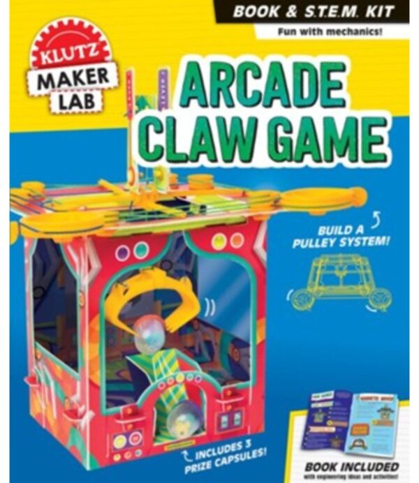 ARCADE CLAW GAME -BOOK & S.T.E.M. KIT-